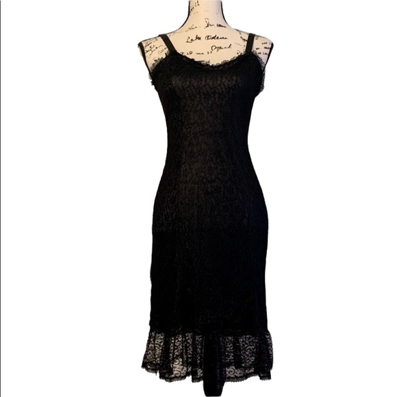 Vintage Other - * ON HOLD FOR Huntress * Vintage Sexy Black Lace Slip